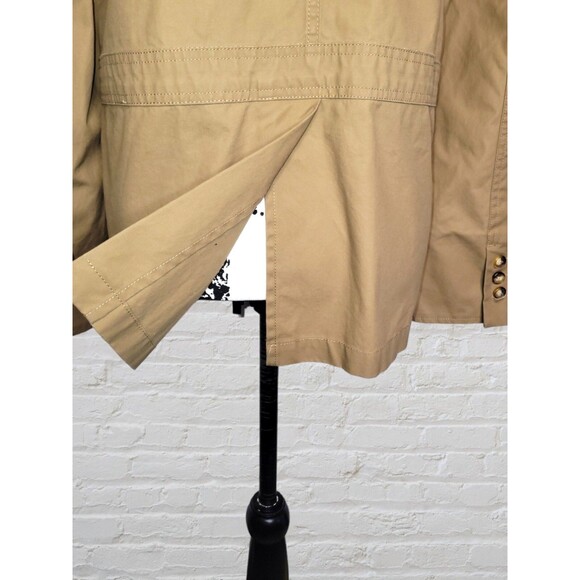 Orvis Womens Medium Camel Brown Chore Coat Outdoor Canvas Workwear Blazer Jacket - Picture 4 of 8